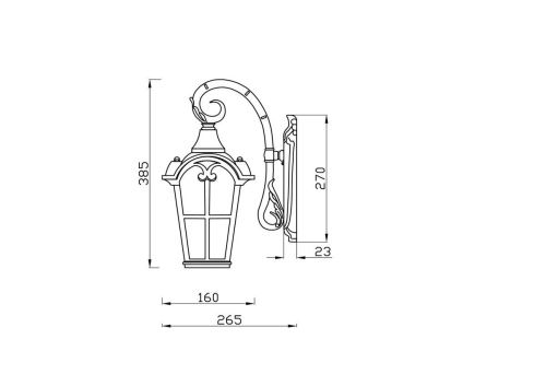 Бра Maytoni Outdoor Albion O413WL-01GB - фото 5