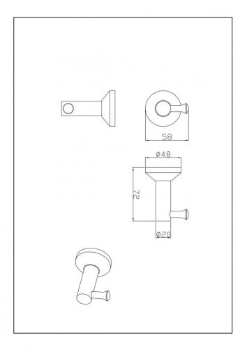 Крючок CeramaLux Fleur 78301 - фото 2