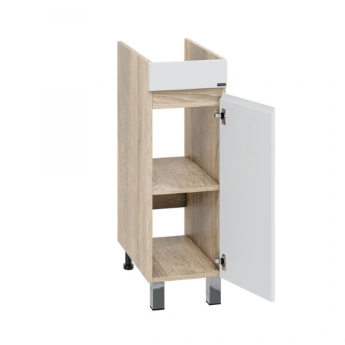 Тумба под раковину СанТа Марс 700397 30х50 напольная цвет белый/бежевый - фото 3