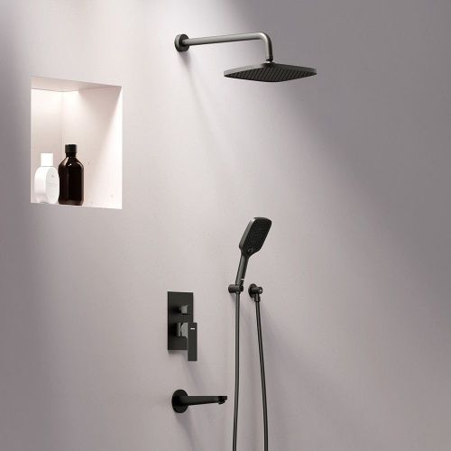 Душевая система Damixa Gala 953510300 встраиваемая в стену цвет черный - фото 3