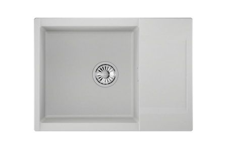 Кухонная мойка Granula 7003, АРКТИК 70х50 цвет белый поверхность матовая