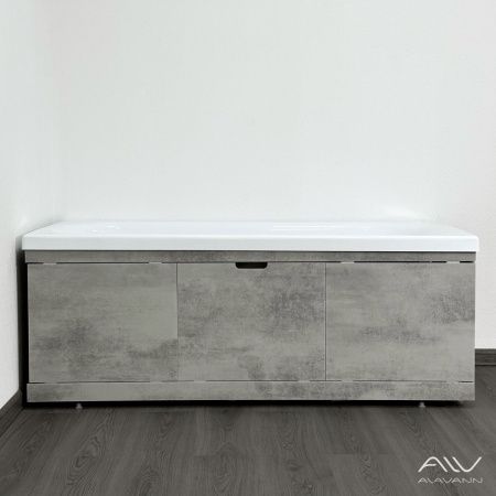 Экран под ванну Alavann Rita 170 см ALV0719004 фронтальный МДФ съемный/раздвижной серый