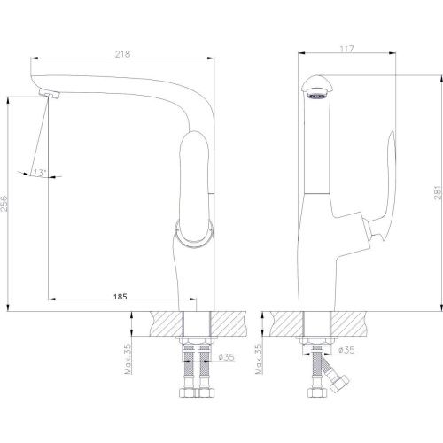 Смеситель для кухни Rush Island IS6535-22 на мойку хром - фото 2