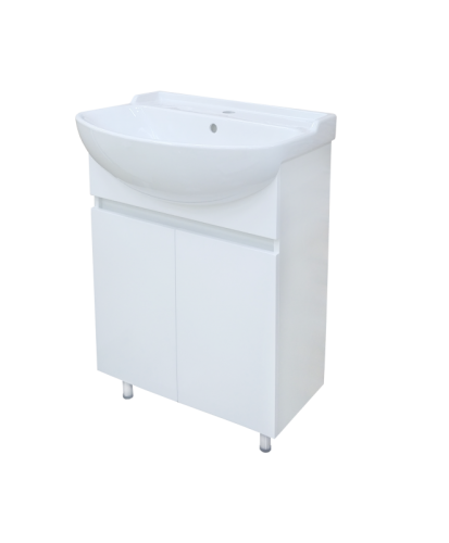 Тумба под раковину Misty Амур Э-Аму01060-021Н 60х30 напольная цвет белый - фото 2