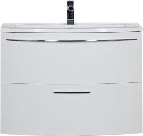Тумба с раковиной De Aqua Лонг 00167099 90х40 подвесная цвет белый - фото 5