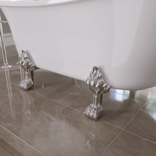 Ванна акриловая Grossman Retro GR-1002 160х70 отдельностоящая овальная с ножками - фото 5