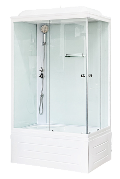 Душевая кабина Royal Bath ВР RB8100BP5-WT-L 100х80 прямоугольная с крышей ориентация левая