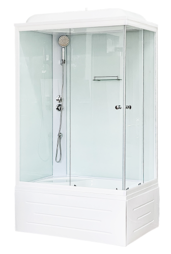 Душевая кабина Royal Bath ВР RB8100BP5-WT-L 100х80 прямоугольная с крышей ориентация левая