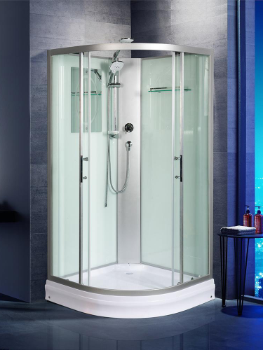 Душевая кабина WeltWasser WW500 10000003222 80х80 четверть круга без крыши ориентация универсальная - фото 3