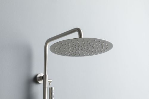 Душевая стойка Allen Brau Fantasy 5.11001-BN настенная цвет нержавеющая сталь с термостатом - фото 4