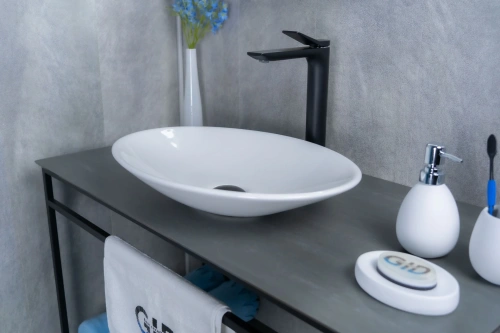 Раковина керамическая Gid Lago 51110 50х40 накладная цвет белый без отверстий под смеситель - фото 5