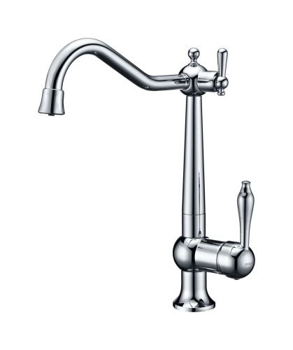 Смеситель для кухни Paulmark RETRO Re213226-CR на мойку хром