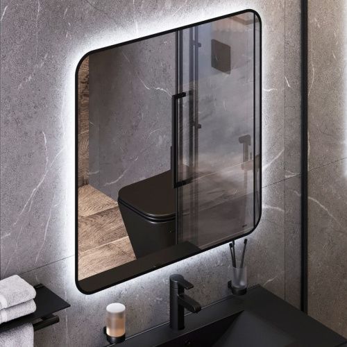 Унитаз подвесной Bond Cube F04-108 черный с сиденьем микролифт безободковый душевой смыв - фото 5