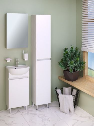 Тумба под раковину Runo ЛАДА 00-00001194 40х30 напольная цвет белый - фото 3