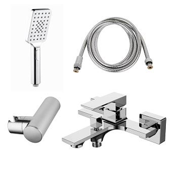 Смеситель для ванны AQG Bold 01BOL411CR настенный хром