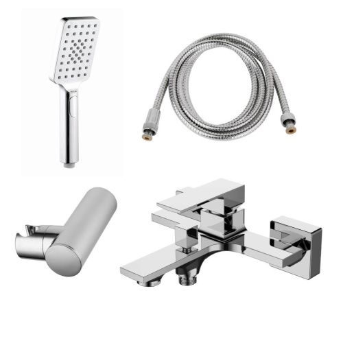 Смеситель для ванны AQG Bold 01BOL411CR настенный хром