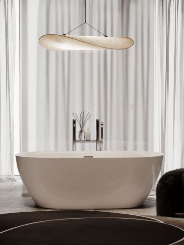 Ванна акриловая Sancos Fusion FB03 170х80 отдельностоящая овальная с каркасом - фото 5