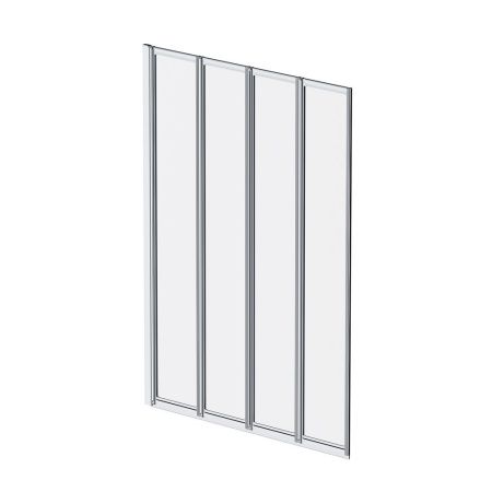 Душевая шторка на ванну Am.Pm Like W80BS-100-140CT 100х140 стекло прозрачное профиль хром ориентация универсальная