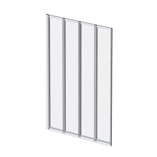 Душевая шторка на ванну Am.Pm Like W80BS-100-140CT 100х140 стекло прозрачное профиль хром ориентация универсальная - фото 2