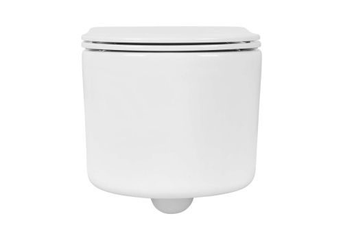 Унитаз подвесной Aquatek МИЯ AQ2004-00 белый с сиденьем микролифт безободковый каскадный смыв - фото 3