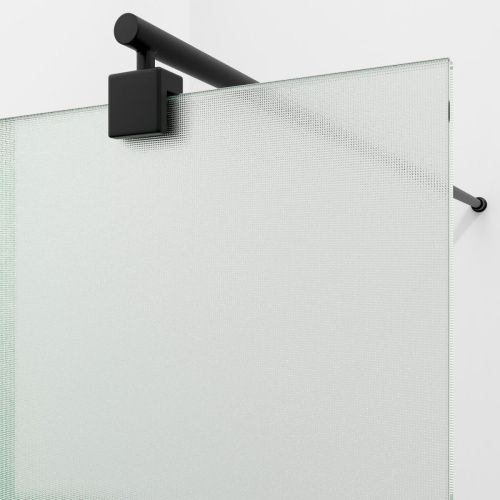 Душевая перегородка Wasserkraft Rur 30W 30W39MB-TXG 90х200 стекло текстурное профиль черный - фото 2