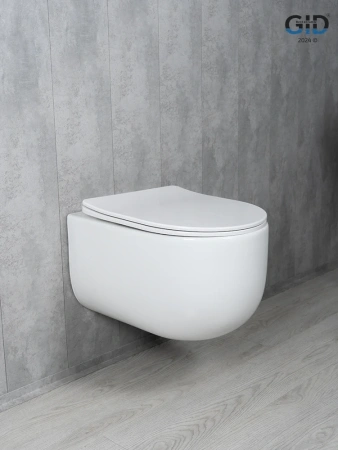 Унитаз подвесной Gid Tornado 62262Y белый с сиденьем микролифт безободковый смыв торнадо