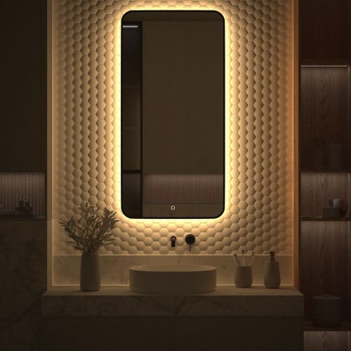 Зеркало с подсветкой Defesto AURA DF 2978S 60х120 подвесное - фото 5