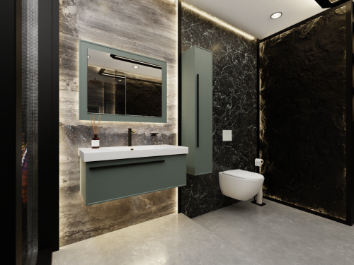 Зеркало с подсветкой La Fenice Cubo Grigio FNC-02-CUB-G-100-80 100х80 - фото 3