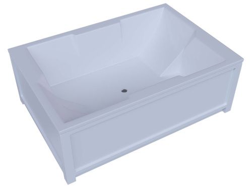 Ванна акриловая Aquatek Дорадо DOR190-0000002 190х130 пристенная прямоугольная с каркасом без ручек - фото 2