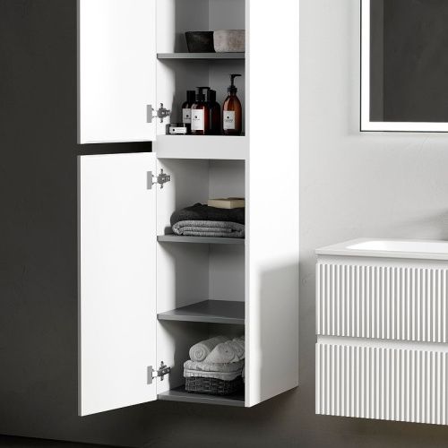 Шкаф-пенал Sancos SNOB R PSNR35W 40х170 подвесной цвет белый - фото 2