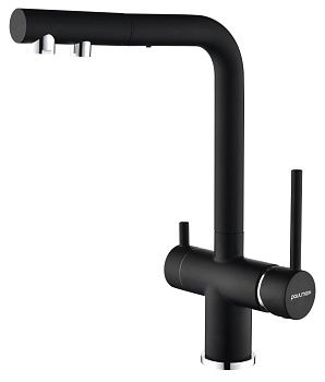 Смеситель для кухни Paulmark SERPENTINE Se213222-AN на мойку черный