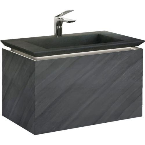 Тумба под раковину Jorno INCLINE Inc.01.80/P/Bet/JR 50х50 подвесная цвет серый