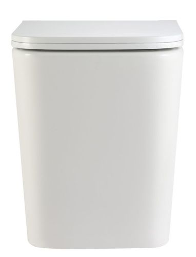 Унитаз приставной Iberica Blanca Toledo alto IB.TLA.334.1B1 белый с сиденьем микролифт безободковый смыв торнадо - фото 2