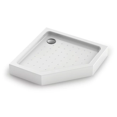 Душевой поддон акриловый Veconi Tezeo acrylic TZ53-100-C5 100х100 белый с ножками и каркасом