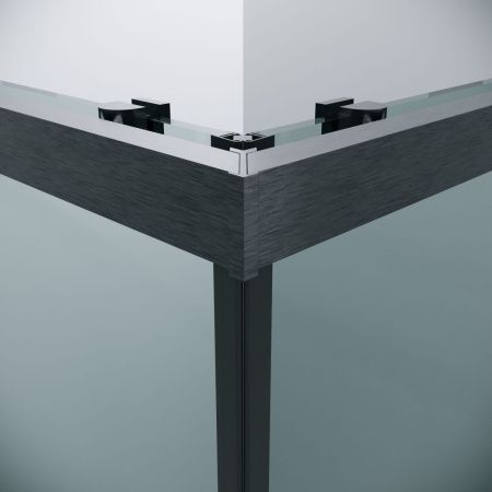 Душевой уголок Grossman Cosmo 300.K33.02.1010.42.00 100х100 стекло прозрачное профиль графит без поддона