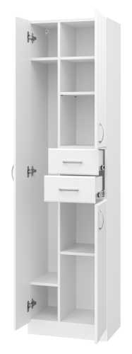 Шкаф-пенал Misty Пеналы Э-05050-011 50х190 напольный цвет белый - фото 4