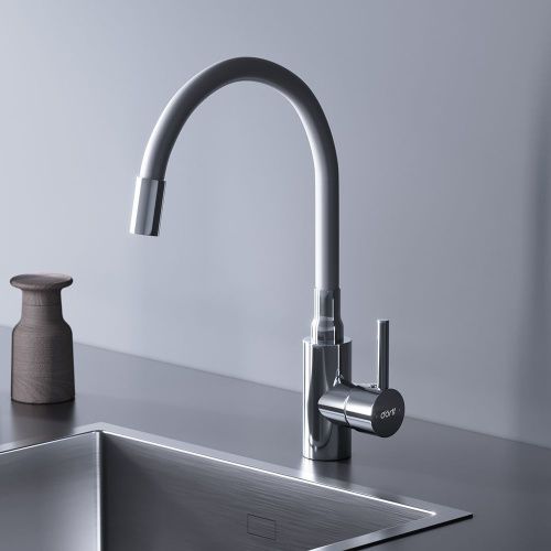 Смеситель для кухни Dorff Logic D3007633 на мойку белый/хром