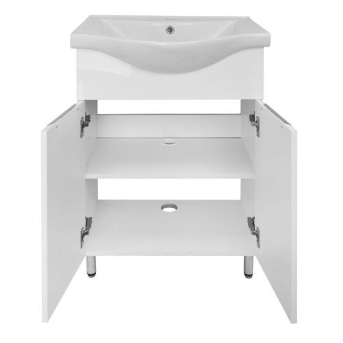 Тумба с раковиной Azario Стиль CS00070300 60х30 напольная цвет белый - фото 2