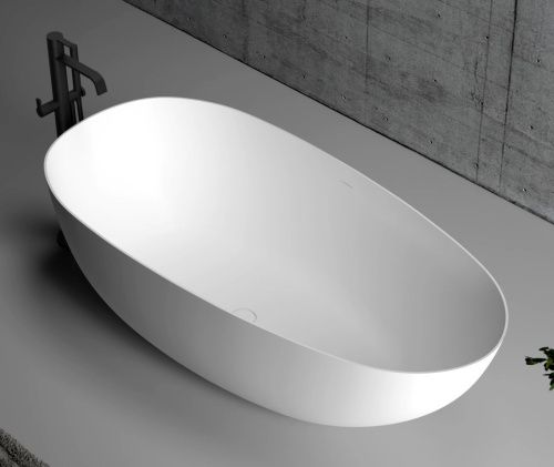 Ванна акриловая Abber AB9211 170х80 отдельностоящая овальная с каркасом - фото 3