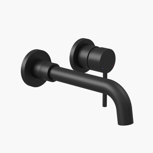 Смеситель для раковины Berges VENTAS 76012 встраиваемый в стену черный - фото 2