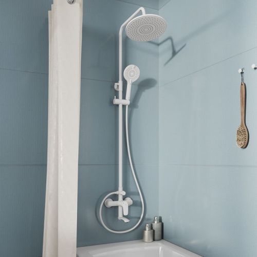 Душевая стойка Milardo Rora RORWT4FM06 настенная цвет белый - фото 2