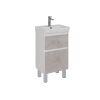 Тумба под раковину LeMark Combi LM03C50T-Beton 50х30 напольная цвет серый/белый