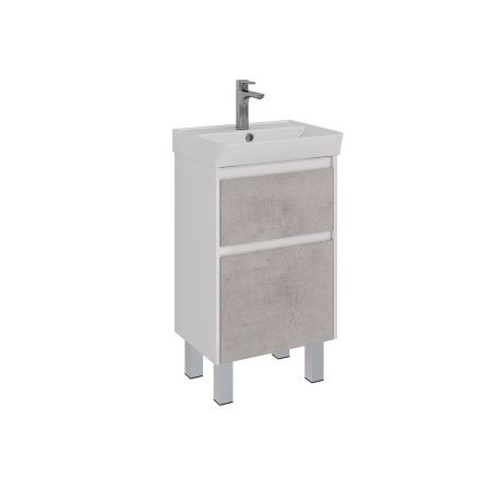 Тумба под раковину LeMark Combi LM03C50T-Beton 50х30 напольная цвет серый/белый