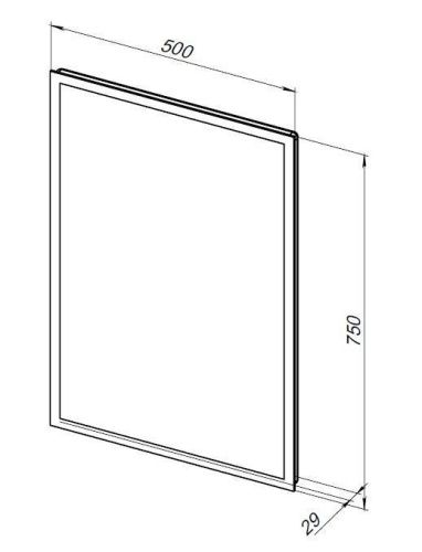 Зеркало с подсветкой Aquanet Оптима 00288962 50х80 подвесное - фото 4