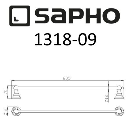 Полотенцедержатель Sapho DIAMOND 1318-09