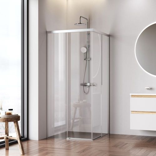 Душевой уголок Am.Pm X-joy W94G-403-9090-МТ1К 90х90 стекло прозрачное профиль хром без поддона