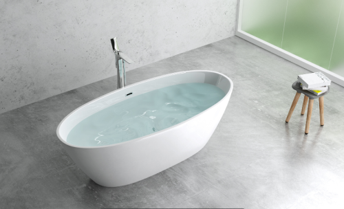 Ванна акриловая Art&Max AM-599-1700-800 170х80 отдельностоящая овальная - фото 4