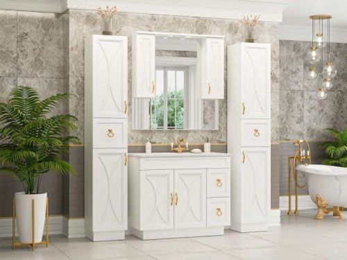 Зеркало-шкаф Misty Амбра П-Амб02100-0122Я 100х100 подвесной - фото 5