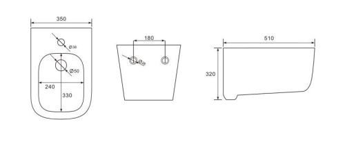 Биде подвесное Aquatek ДИВА AQ1012-00 цвет белый - фото 5
