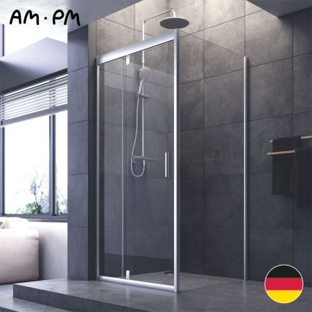 Душевой уголок Am.Pm Gem W90G-404-090MT 90х90 стекло прозрачное профиль хром без поддона